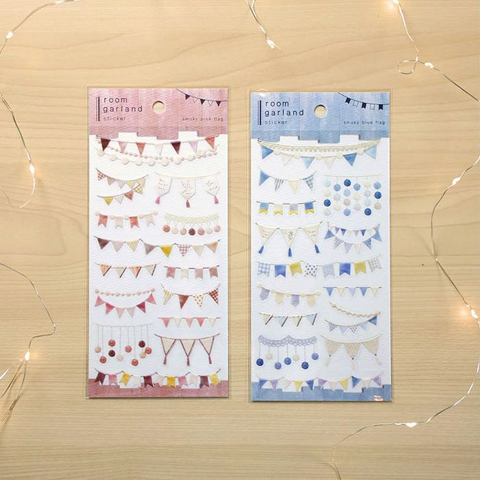 MindWave マインドウェイブ  ルームガーランドステッカー 81117 smoky blue （10セット）