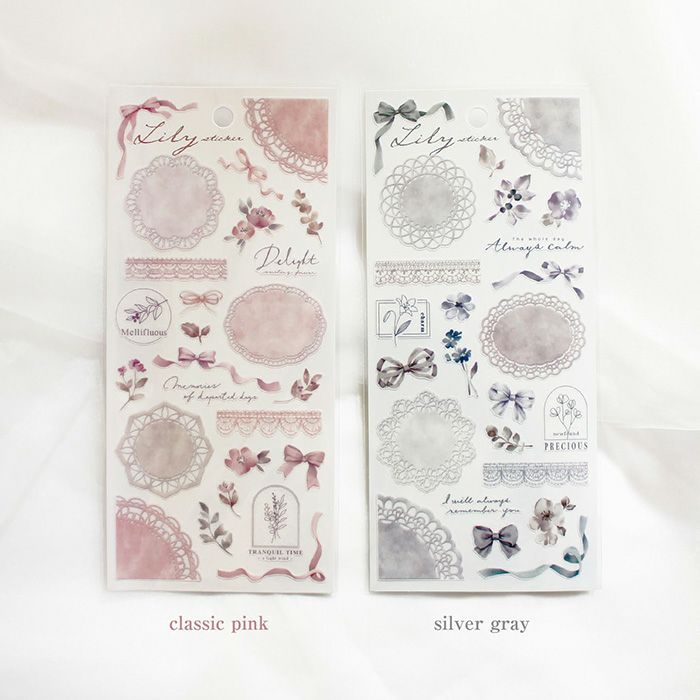 MindWave マインドウェイブ  リリーステッカー 81496 classic pink （10セット）