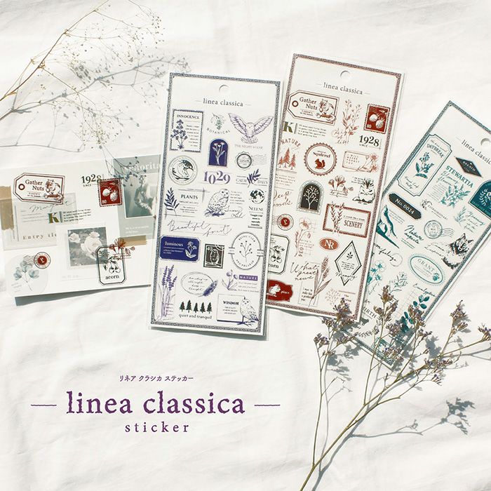 MindWave マインドウェイブ  リネアクラシカステッカー 81434 wolf （10セット）