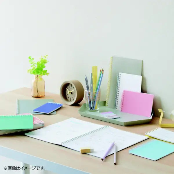 リヒトラブ｜LIHIT LAB. オープンリングノート [メモサイズ] ライトブルー N2720-14　4903419360412（10セット）