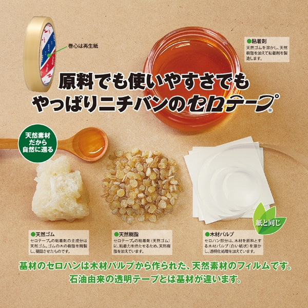 Cinta adhesiva Nichiban CT-24 grande en caja de 24 mm x 35 m (10 juegos)