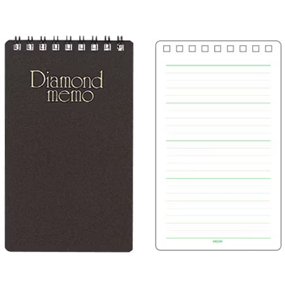 ミドリ デザインフィル DESIGNPHIL ダイヤメモ Ｌ 黒 19003011 4902805007535（10セット）