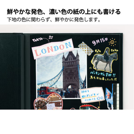 三菱鉛筆 MITSUBISHI PENCIL ポスカ 極細 8色セット PC-1M 8C 4902778651704