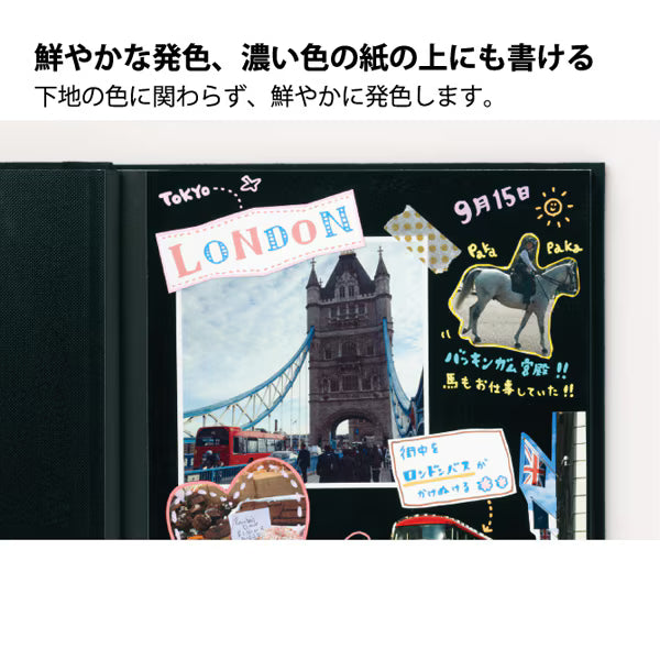 三菱鉛筆 MITSUBISHI PENCIL ポスカ 極細 8色セット PC-1M 8C 4902778651704