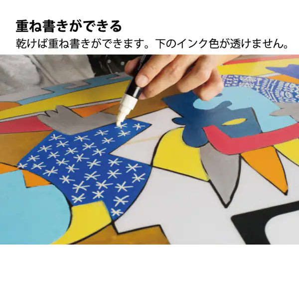 三菱鉛筆 MITSUBISHI PENCIL ポスカ 極細 8色セット PC-1M 8C 4902778651704