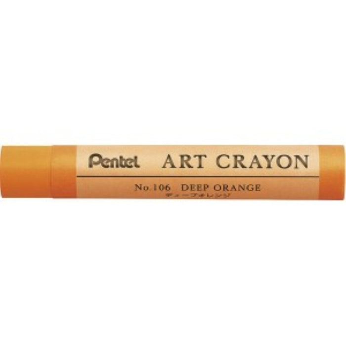 Pentel Art Crayon Orange Foncé PTACT106 4902506436733 (10 jeux)