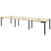 PLUS（プラス）オフィス家具 フリーアドレスデスク HY-3612A ナチュラル　