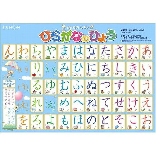 Kumon Publishing Bath Lesson Hiragana Hyō 4944121543007