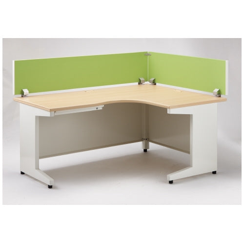 PLUS（プラス）オフィス家具 L型平机デスクトップパネルRJ-1612P-9-2 YG　