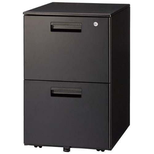 PLUS（プラス）オフィス家具 キャビネット2段 GT-462SC BK　