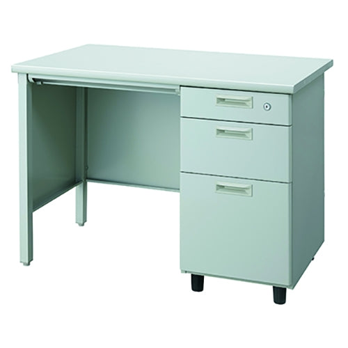 PLUS（プラス）オフィス家具 片袖机脚パネル付 JN2-501P-AWH　