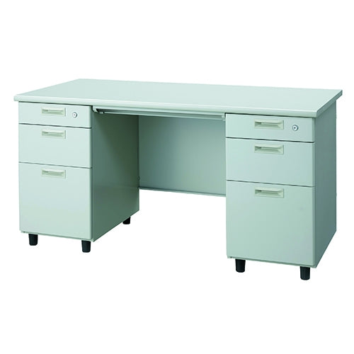 PLUS（プラス）オフィス家具 両袖机 JN2-211-AWH　