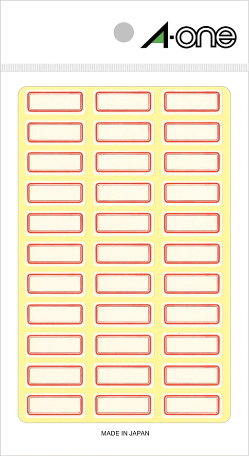 エーワン セルフラベル 赤枠 36面 18シート 03001（10セット）