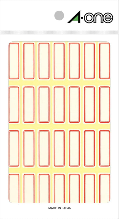 エーワン セルフラベル 赤枠 28面 18シート 03002（10セット）