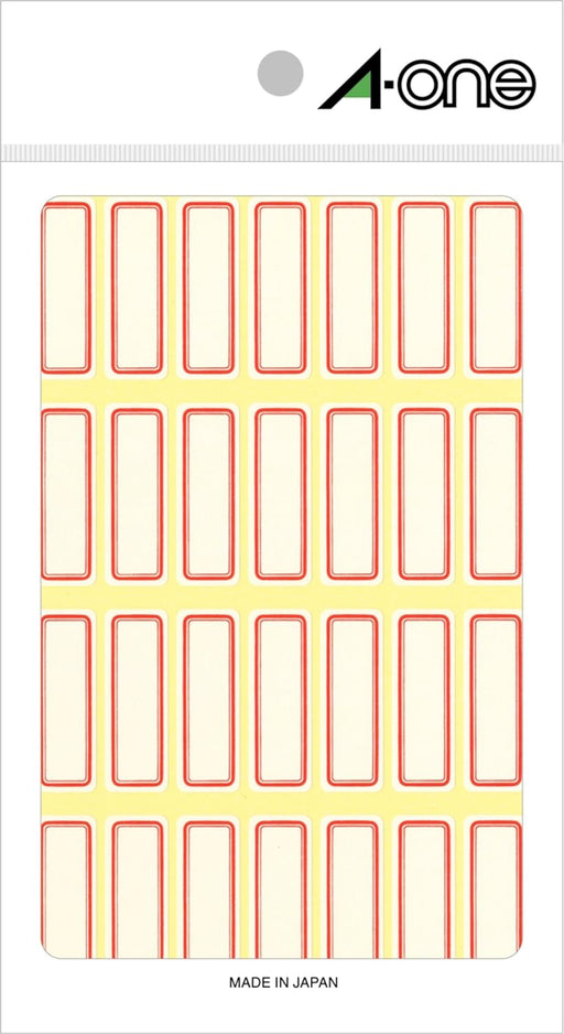 エーワン セルフラベル 赤枠 28面 18シート 03002（10セット）