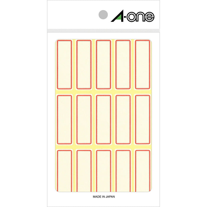 エーワン セルフラベル 赤枠 15面 18シート 03004（10セット）