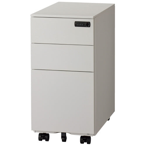 PLUS（プラス）オフィス家具 ワゴン ダイヤル錠 FWGN-DY30 WHDL　4942646076758