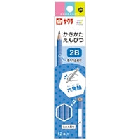 サクラ カキカタエンピツ２ＢロッカクＤブルー G6ｴﾝﾋﾟﾂ2B#38 4901881236471