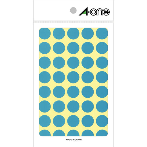 エーワン カラーラベル 空 丸型 15mm 14シート 07026（10セット）