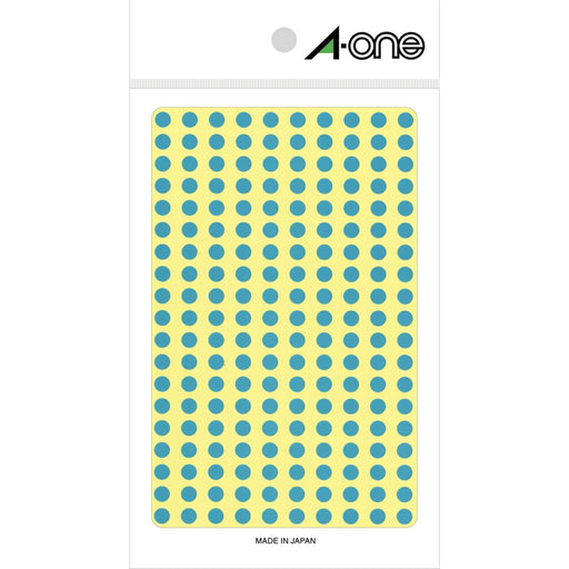 エーワン カラーラベル 空 丸型 5mm 9シート 07066（10セット）
