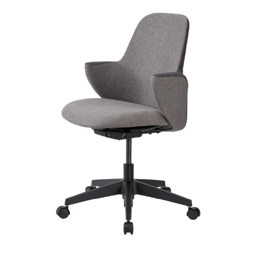 PLUS（プラス）オフィス家具 事務用チェア HMC-100 ダークグレー/グレー　