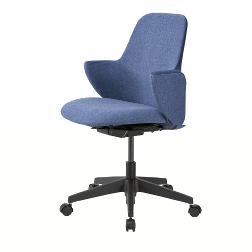 PLUS（プラス）オフィス家具 事務用チェア HMC-100 ネイビー/ブルー　