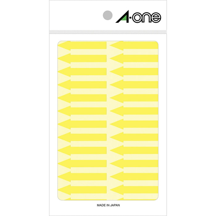 エーワン 特殊ラベル 蛍光黄 矢印 26面 4シート 08067（10セット）