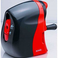 ソニック 手動鉛筆削器アカ SK-802-R 4970116035363