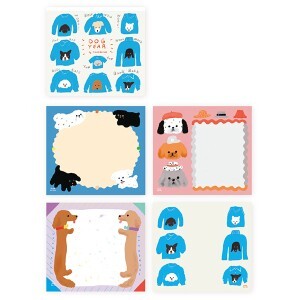 ピーコック 表現社  ブロックメモ　ＤＯＧ  21-634　4961187216348（5セット）