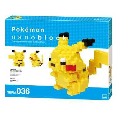Kawada NBPM_036 Nanoblock Pokemon Pikachu DX 4972825211908