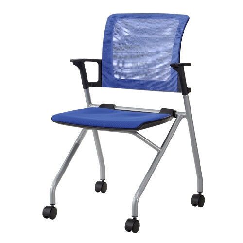 PLUS（プラス）オフィス家具 会議イス JMC-2 BL ブルー　4942646074877