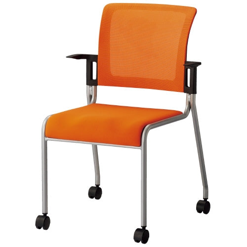 PLUS（プラス）オフィス家具 会議イス MC-4C OR キャスター脚　