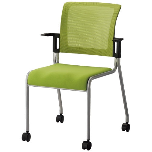 PLUS（プラス）オフィス家具 会議イス MC-4C GR キャスター脚　