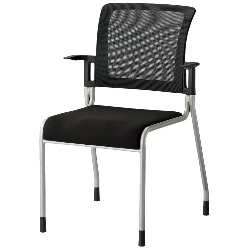 PLUS（プラス）オフィス家具 会議イス MC-4 BK 固定脚　