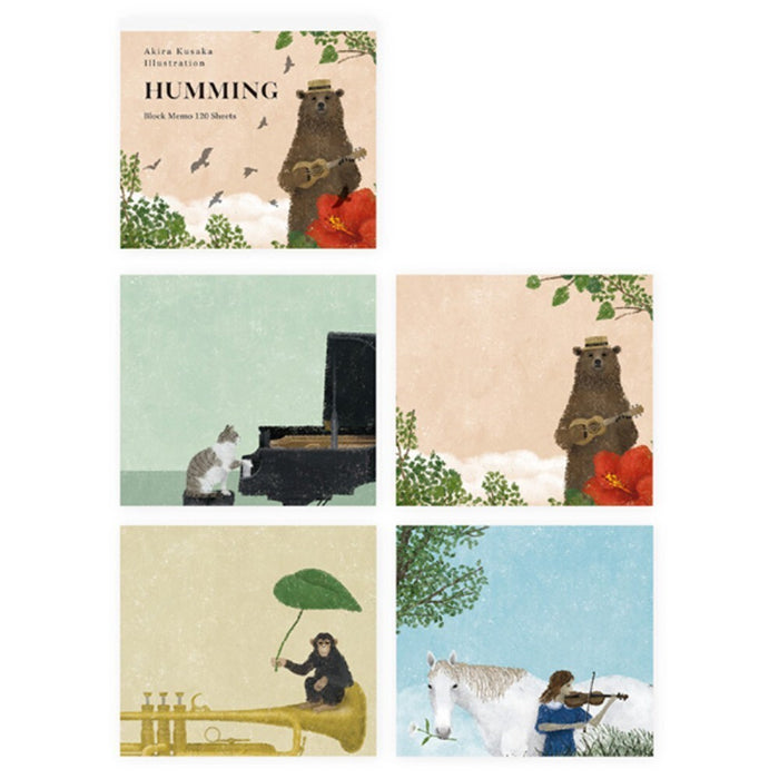ピーコック 表現社  ブロックメモＨＵＭＭＩＮＧ  22-975　4961187229751（5セット）