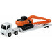 Takara Tomy No.143 Hitachi Construction Machinery Escavadeira Hidráulica ZX210-7 SLF e Veículo de Transporte de Equipamentos Pesados ​​4904810917694