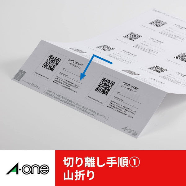 エーワン A-one マルチカード 各種プリンタ兼用タイプ 白無地 A4判 10面 キャッシュカードサイズ 100シート 51166 4906186511667