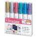 Pilot PILOT Juice Paint Пигментный маркер на водной основе, сверхтонкий металлик, 6 цветов, набор SJP-120EF-6CM