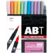 トンボ鉛筆 TOMBOW デュアルブラッシュペン ABT多色セット12色パステル AB-T12CPA 4901991647860