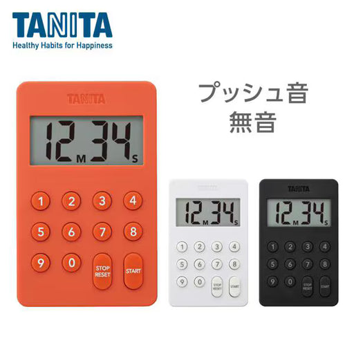 タニタ TANITA デジタルタイマー 最大表示：99分99秒 カウントダウン方式 マグネット付き ホワイト TD415-WH