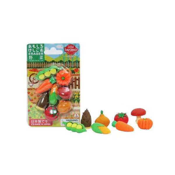 イワコー IWAKO おもしろ消しゴム ブリスターパック 野菜 ER-BRI023