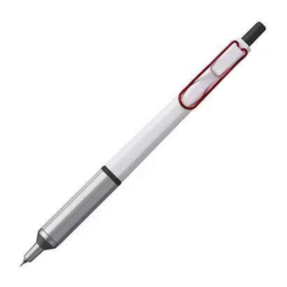 三菱鉛筆 MITSUBISHI PENCIL 油性ボールペン JETSTREAM EDGE（ジェットストリーム エッジ） 0.28mm ノック式 超極細 ポイントチップ搭載 インク色：黒 本体色：ホワイトレッド SXN100328W.15　4902778258811（10セット）