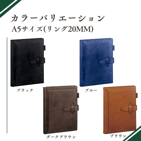 ダ・ヴィンチ グランデ A5サイズ システム手帳 ロロマクラシック ブラック DSA3010B レイメイ藤井 4902562434018（10セット）