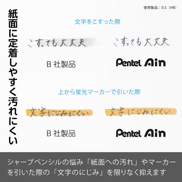 ぺんてる Pentel 限定 ぺんてる シャープペン芯 Pentel Ain（ぺんてるアイン） 0.5mm コバルトグリーン B C285LMD-B 4902506427526（10セット）