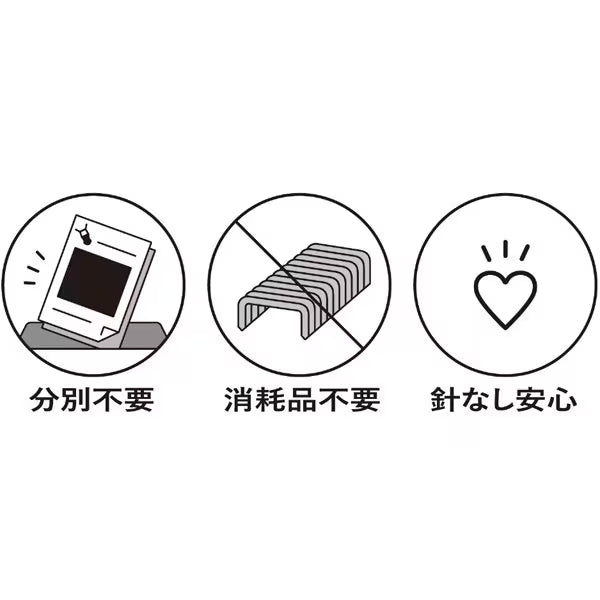 Kokuyo Stapler Needleless Harinax Handy 10 Helaian Pucat Pucat Putih SLN-MSH110PW 4901480396729