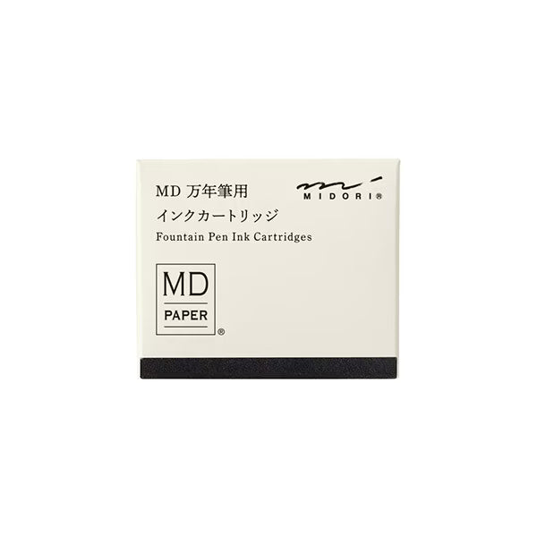 ミドリ エムディーペーパープロダクト MD PAPER PRODUCTS MD万年筆用 カートリッジ 黒 6個入 38080006 4902805380805（5セット）