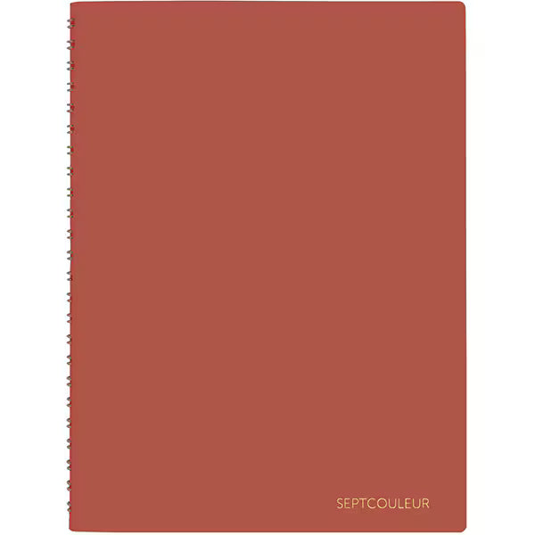 Maruman [Limitado] Notebook A5 Sept Couleur 3mm Grid Hopeful Poppy Red N768-01 4979093768110 (4 conjuntos)