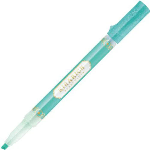 ゼブラ ZEBRA [限定]ラメ入り蛍光ペン キラリッチ ブルーグリーン WKS18-BG 4901681688340（10セット）