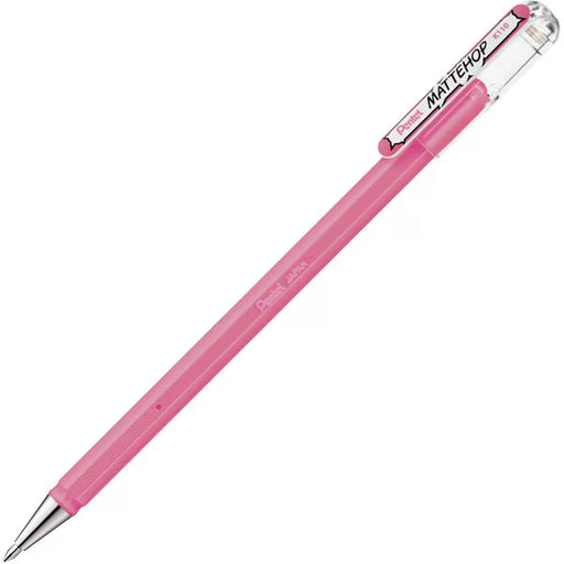 ぺんてる Pentel カラーボールペン MATTEHOP マットホップ 1.0mm ライトピンク K110-VP3 4902506426130