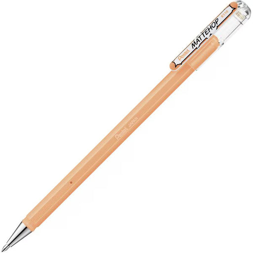 ぺんてる Pentel カラーボールペン MATTEHOP マットホップ 1.0mm ペールオレンジ K110-VF3 4902506426147